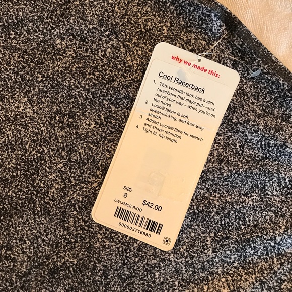 ✨Lululemon✨ cool racerback tank size 8 - Picture 2 of 3